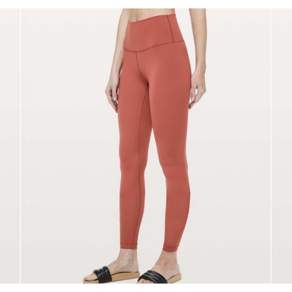 Lululemon Wunder Under High-Rise Tight 28" *Full-On Luxtreme Brick Rose Size 12